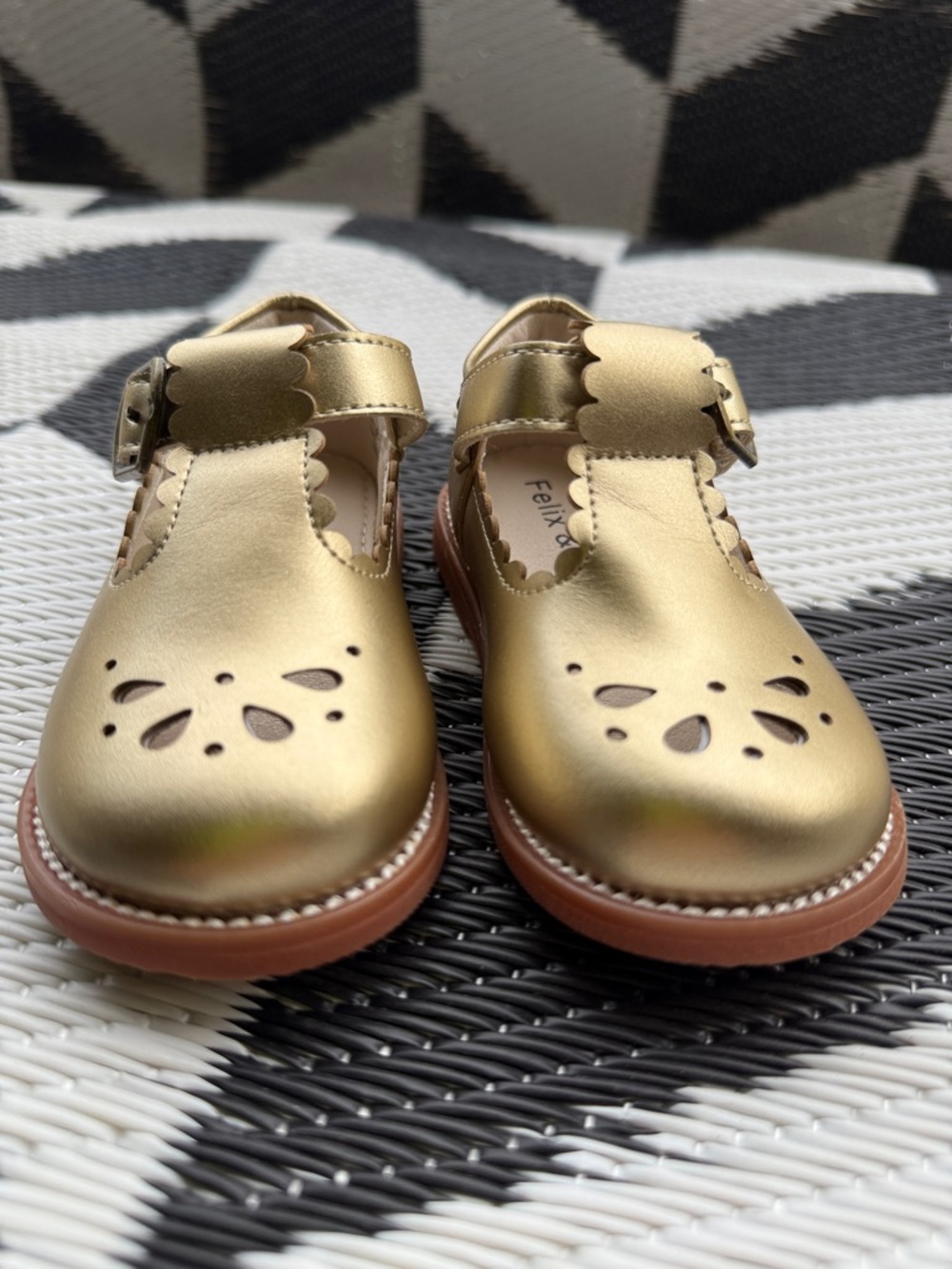 Kids' Gold Mary Jane Shoes